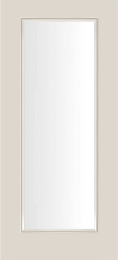 Duco entry door in grey with full opaque panel