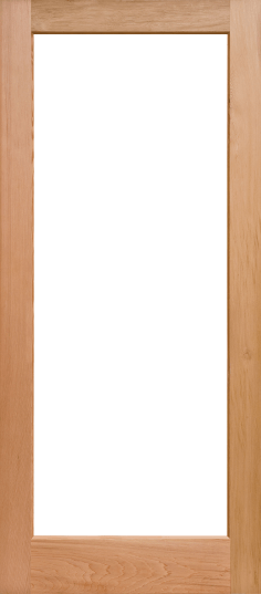 Duco entry door in wood with full opaque panel